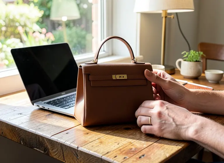 Handbag to a lifestyle scene: the AI result