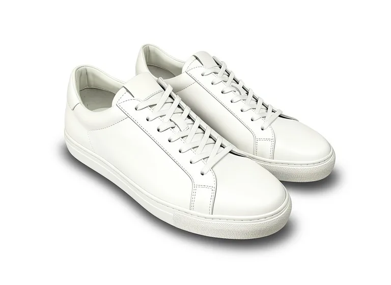 White sneakers to a white-background shot: the AI result