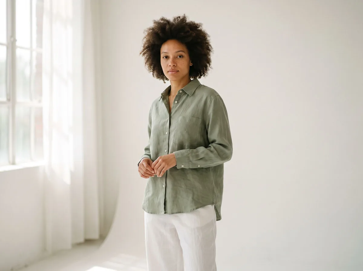 Flat lay to model: apparel flat lay photography example