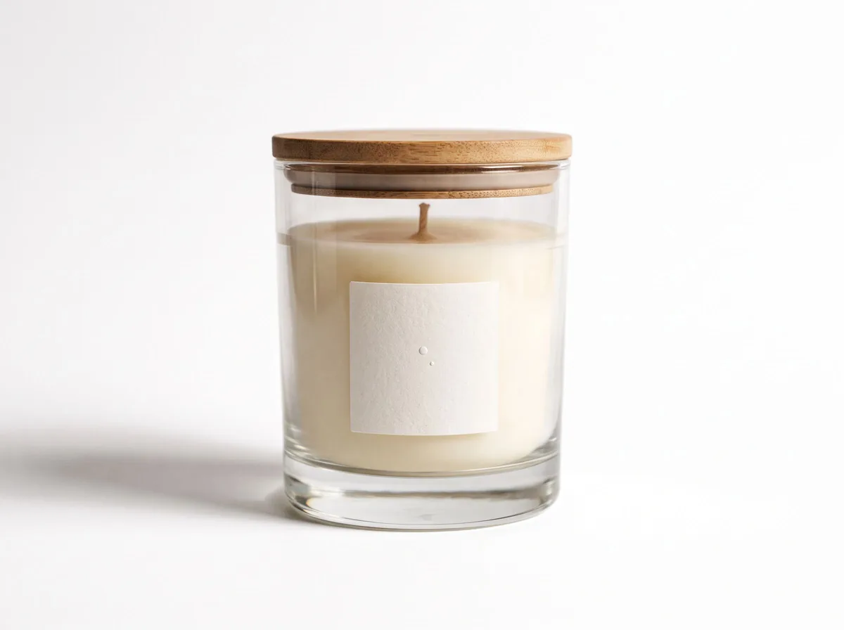 Clean catalog shot: candle product photography example