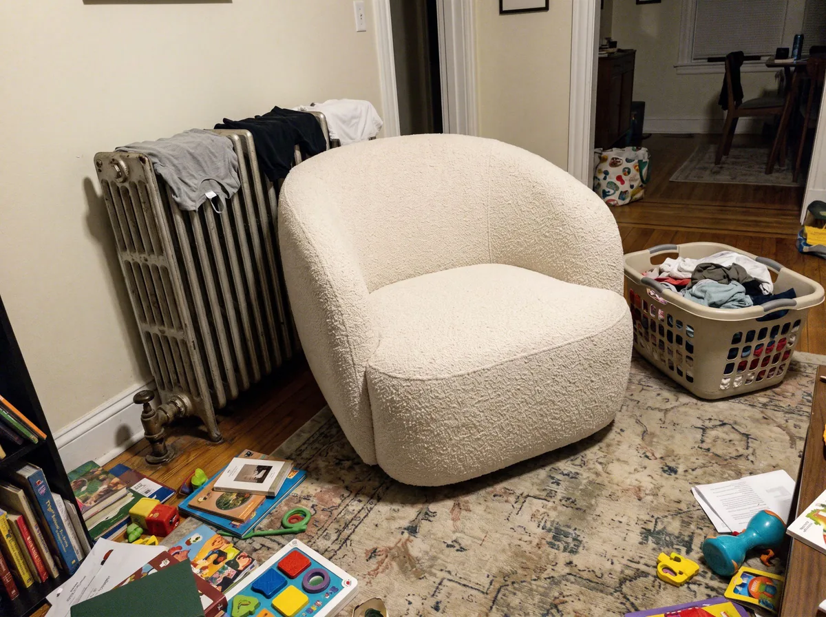 Phone photo before AI Furniture Product Photography