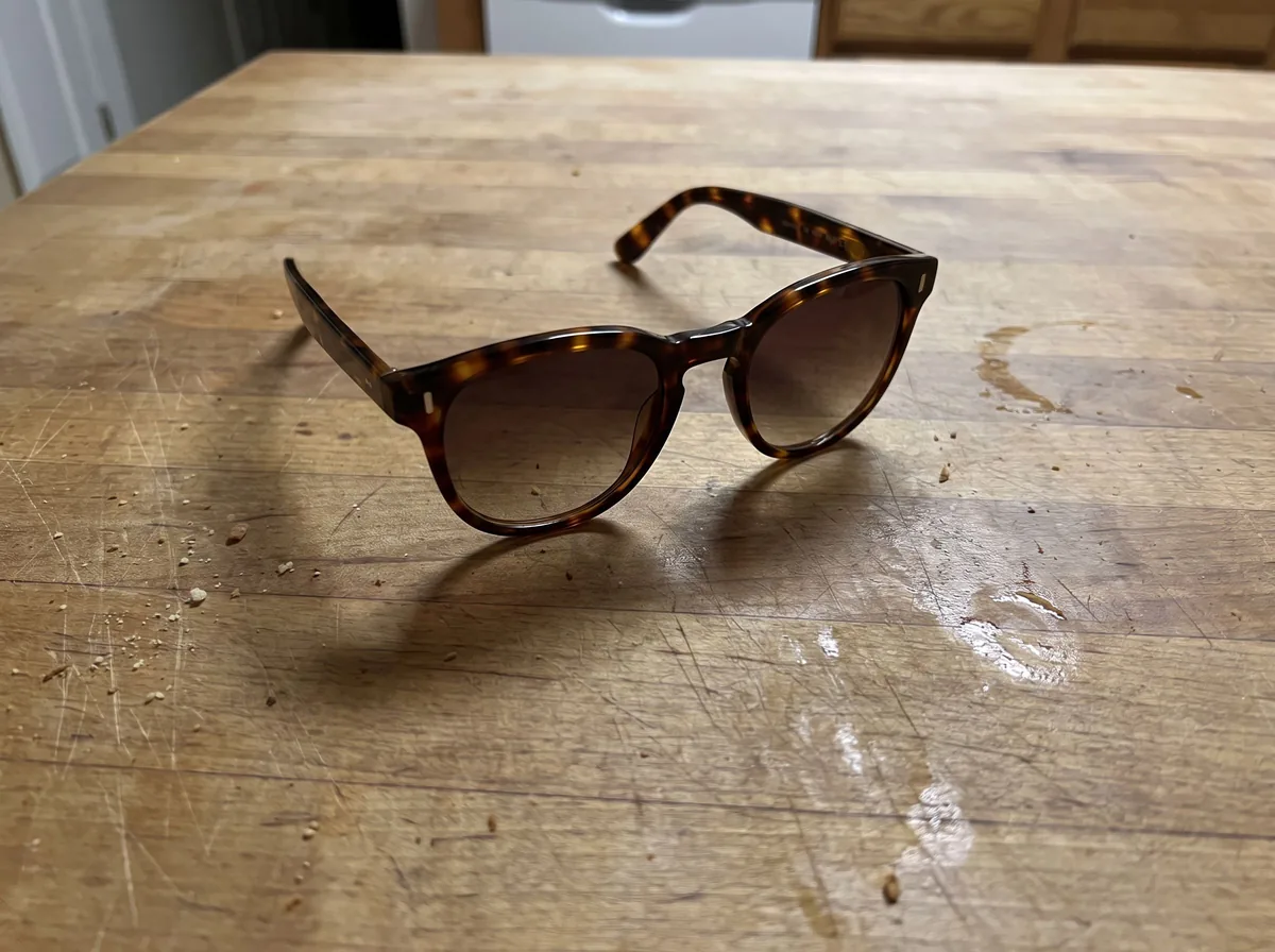 Phone photo before AI Sunglasses Product Photography for Eyewear Brands