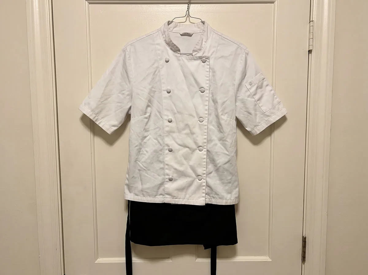 Phone photo before Workwear and Uniform Model Photos
